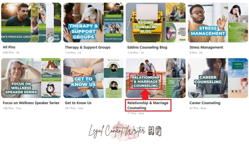 Definitive Guide to Pinterest Marketing for Lawyers - Board Covers