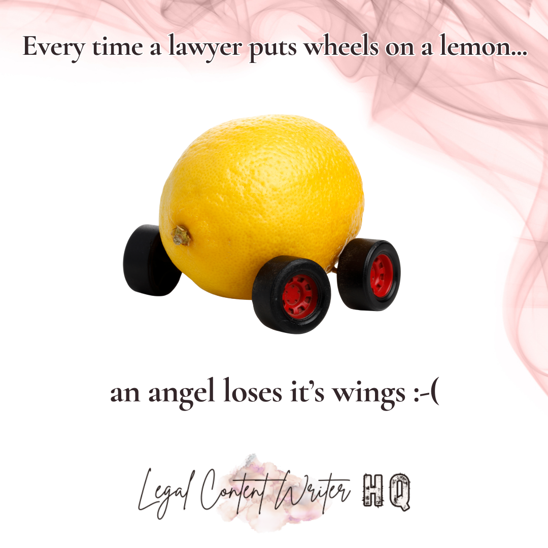 Lemon Law Attorney Meme - Legal Content Writer HQ 1